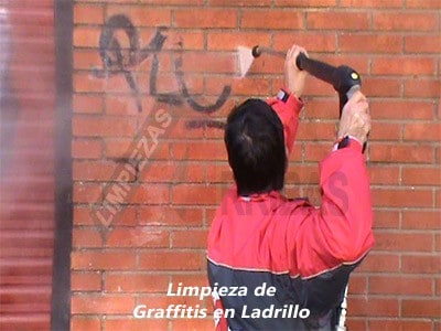 Limpieza de Graffitis en Ladrillo